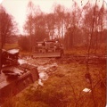 Panzer leicht geflutet bei Uebung in Sennelager 1977   2