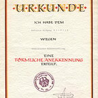 Urkunde Foermliche Anerkennung
