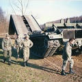 Bruecke legen in Hammer (bei Moelln)mit dem M 48 Brueckenleger (5)