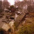 Panzer leicht geflutet bei Uebung in Sennelager 1977   3