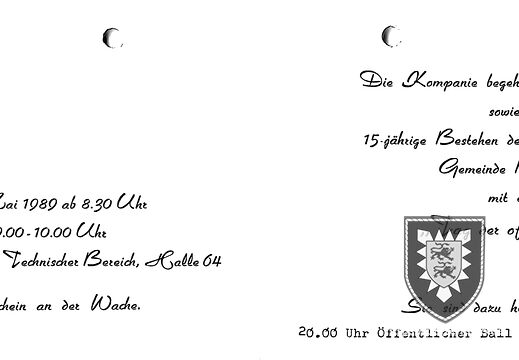 1989 - Einladungskarte zum Jubilaeum 02