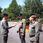 1989 - Goltz-Kaserne - Btl-Appell nach der TUP C - Auszeichnung durch den BtlKdr (1)