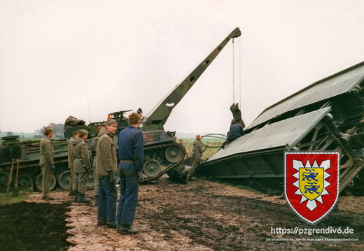1988-11 - Breite Kette - Gut Blumendorf - Bergung eines BPz PzPiKp 170 durch das PzBtl 174 InstZg aus dem Moor (2)