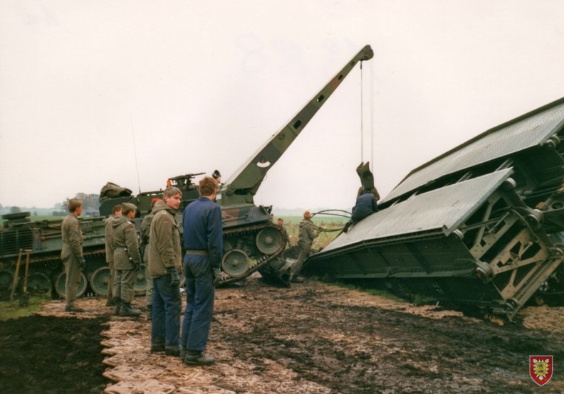 1988-11 - Breite Kette - Gut Blumendorf - Bergung eines BPz PzPiKp 170 durch das PzBtl 174 InstZg aus dem Moor (2)