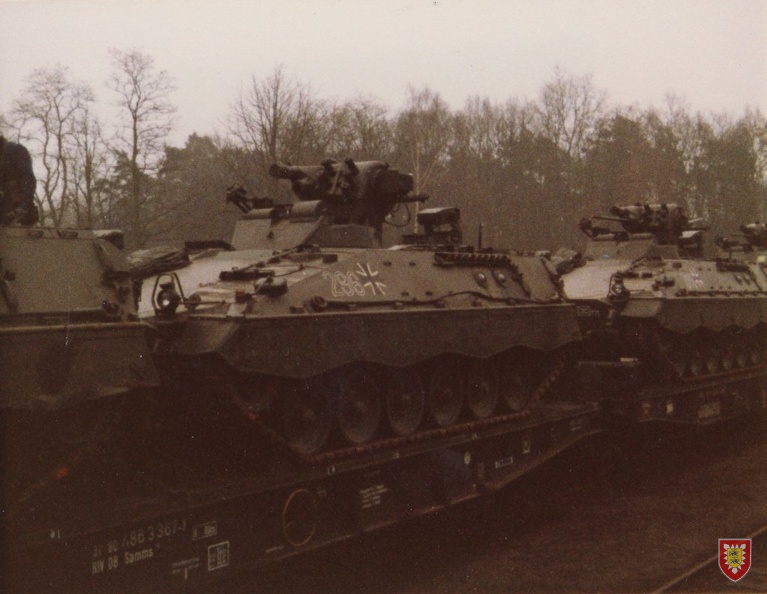 1984 - Verladen der SPz Marder nach Bergen Lager Hoersten