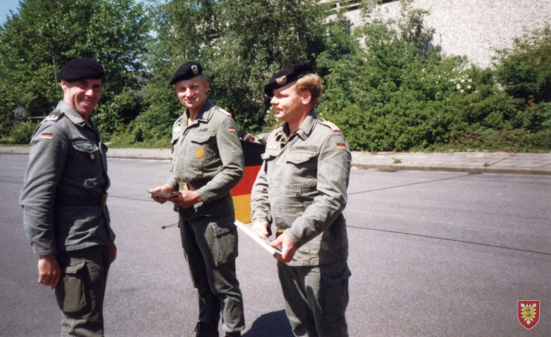 1989 - Goltz-Kaserne - Btl-Appell nach der TUP C - Auszeichnung durch den BtlKdr (3)