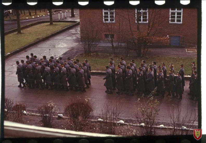 Marschieren in Hanseaten Kaserne