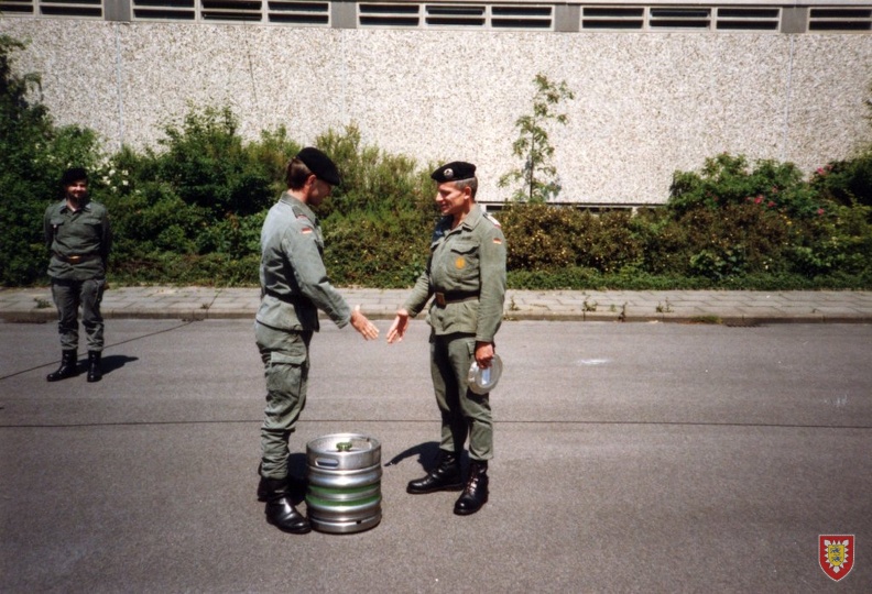 1989 - Goltz-Kaserne - Btl-Appell nach der TUP C - Auszeichnung durch den BtlKdr (7)