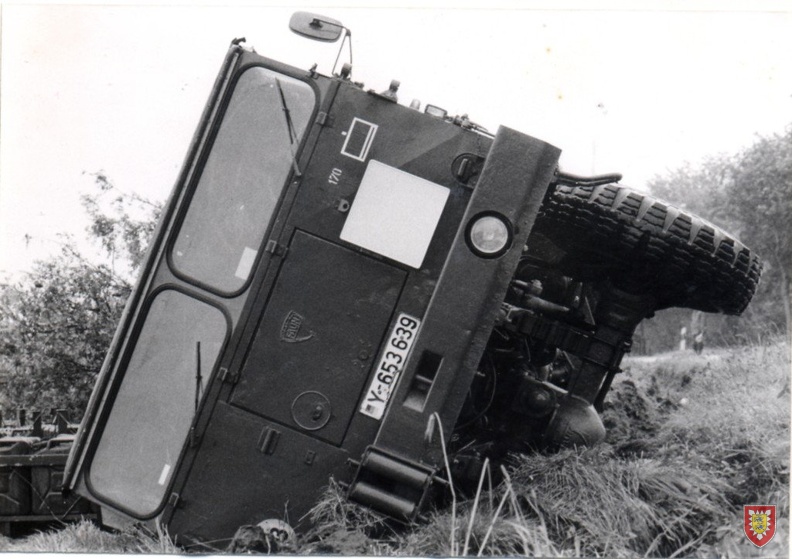 1978-09 Unfall mit Tankzug auf Uebung 4