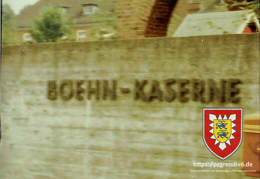 Boehn Kaserne Eingang