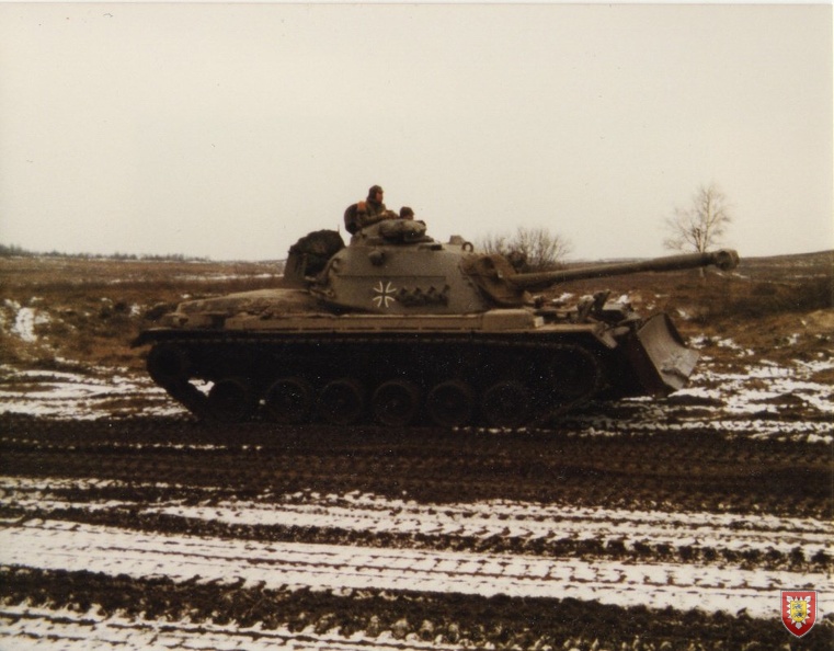 1984 - Bergen - M48 mit Schild