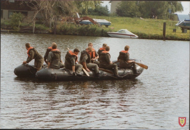 1989 - Paddeltour der 1 Kompanie 10