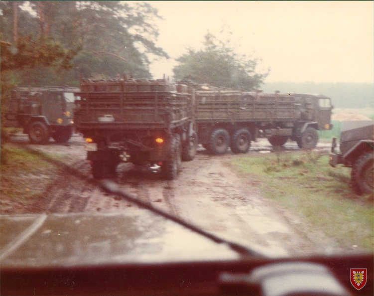 1976 - Bergen - Marsch mit LKW