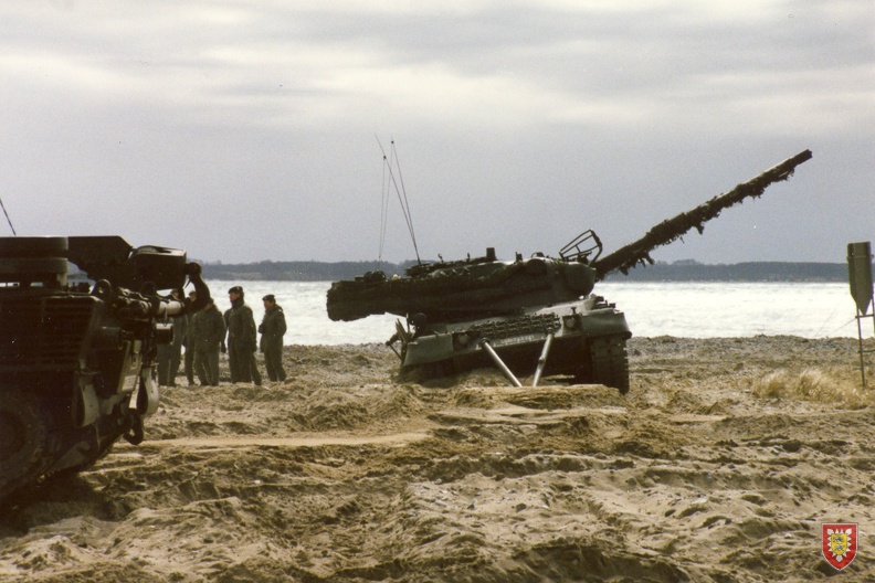 1986 Amphibische Übung Panzer am Strand