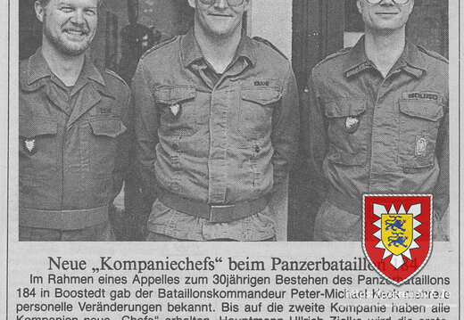 1989 - Karl-Wilhelm Krane gesammelte Werke PzBtl 184