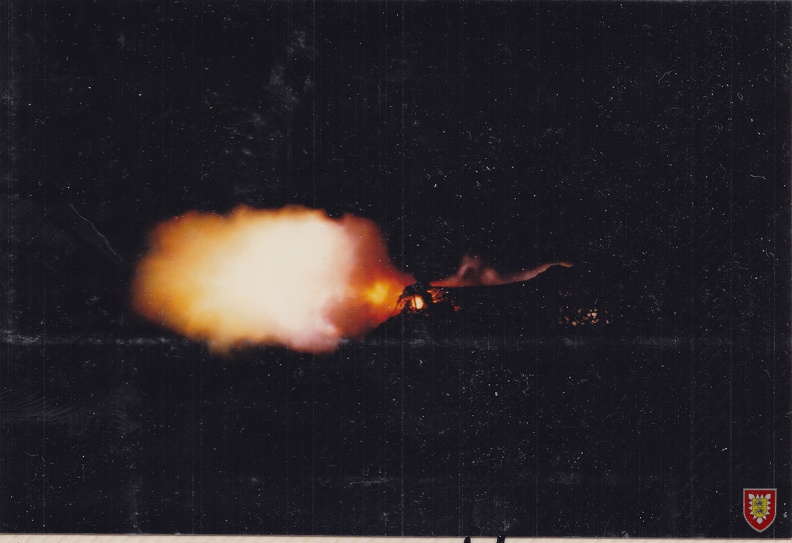 1985-10 Munster 12 Leuchtgeschoss bei Nacht