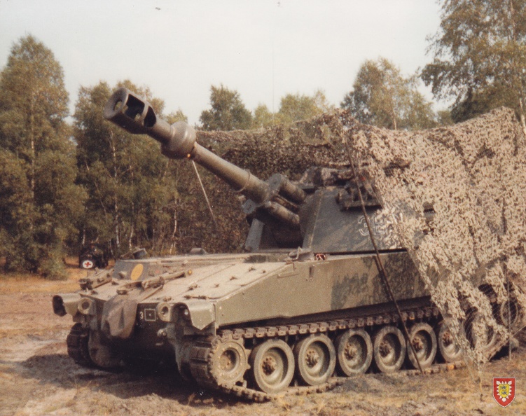 1983 - Sommer - Munster - Panzerhaubitze M109G in Stellung