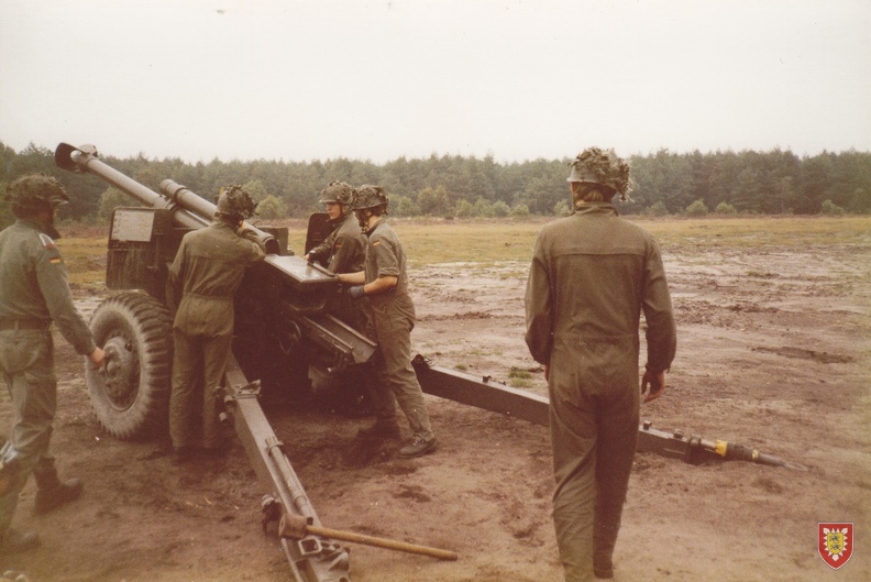 1984 - Munster - Schiessen 105mm Geschütz