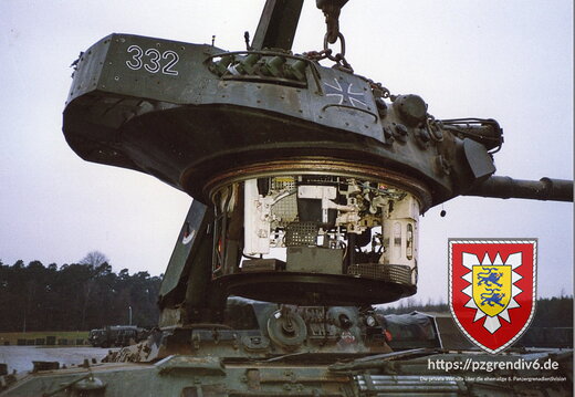 Turm Leopard 1 gezogen