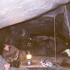 Schlafen auf der Heckplatte Leopard 1