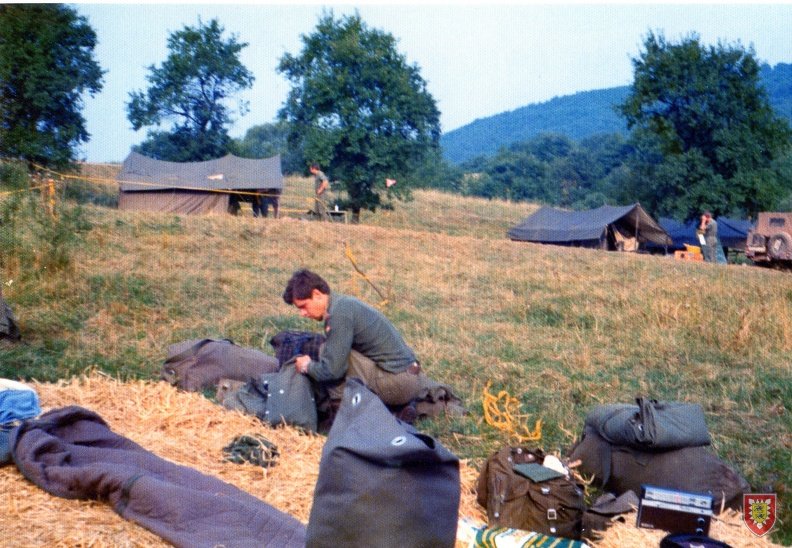 1975 - Baumholder -  Abbau Zeltlager und Ender der Übung-2