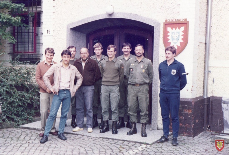 Nachweis und Betriebszug Sick-Kaserne 1983