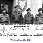 Weihnachtskarte 1981