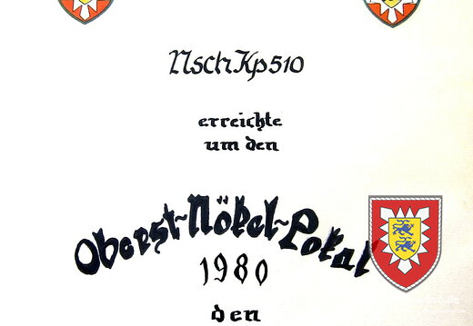 168-3 Oberst Nökel Pokal-Selbst.Einh