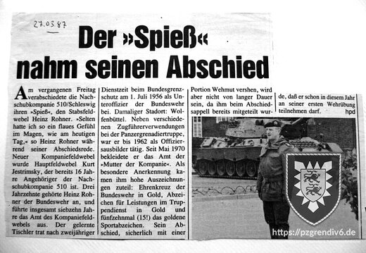 240 Spieß geht in Pension