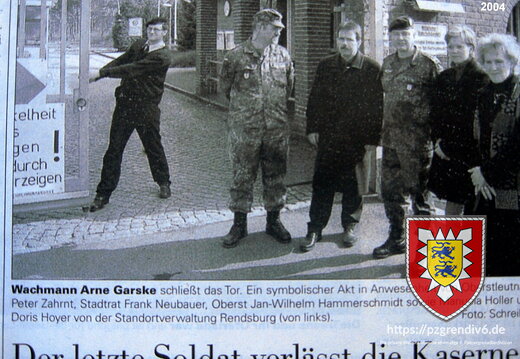 261 .Schließung Kaserne Schleswig.Schließung Kaserne Schleswig