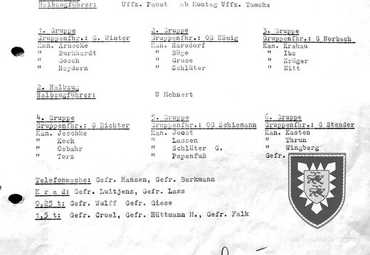045 - 45   Wachbefehll v.1965 SAS Wache