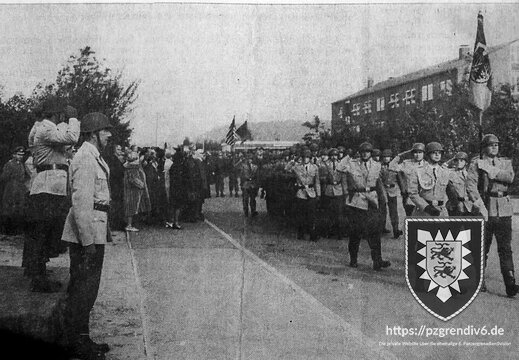 19 19 Rgt-Übergabe Schwantes - Fingerhut - Btl-Abordung 1 Fock Schmal Schäfer 2 Riegert Engelien Gebel