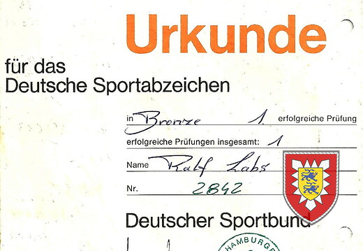 DSB-Urkunde 