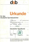DSB-Urkunde 