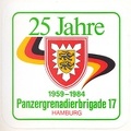 1984 - 25 Jahre PzGrenBrig 17 Aufkleber (2)