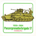 1984 - 25 Jahre PzGrenBrig 17 Aufkleber (3)