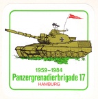 1984 - 25 Jahre PzGrenBrig 17 Aufkleber (1)