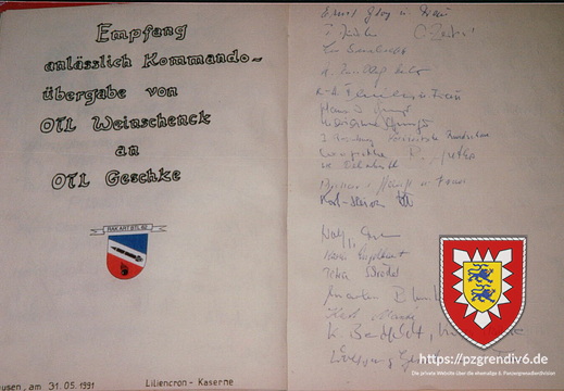 1991-05-31 - Übergabe RakArtBtl 62 von OTL Weinschenck an OTL Geschke