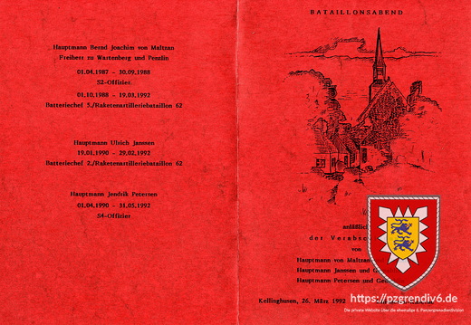 1992-03-26 - Verabschiedung Hptm von Maltzahn, Hptm Janssen, Hptm Petersen
