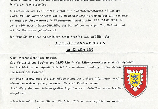 1996-03-22 - RakArtBtl 62 - Auflösungsappell