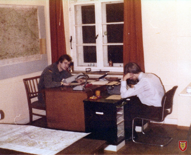1976 Schreibzimmer Boehn-Kaserne (1 Kp) 0001 a