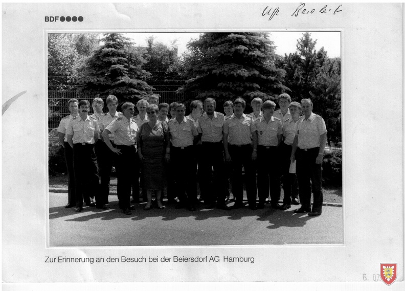 1.InstBtl6 1987 UffzKorps Besuch Beiersdorf AG Hamburg