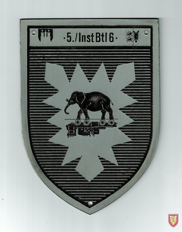 5.InstBtl6 Abschubzug 1988 LVK Wappen