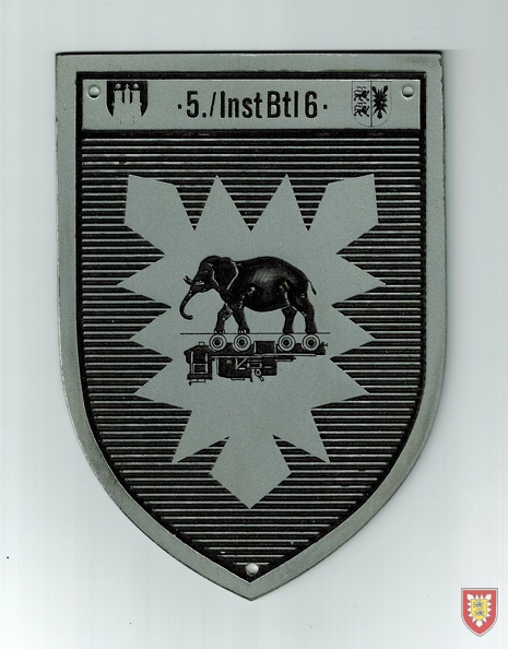 5.InstBtl6 Abschubzug 1988 LVK Wappen