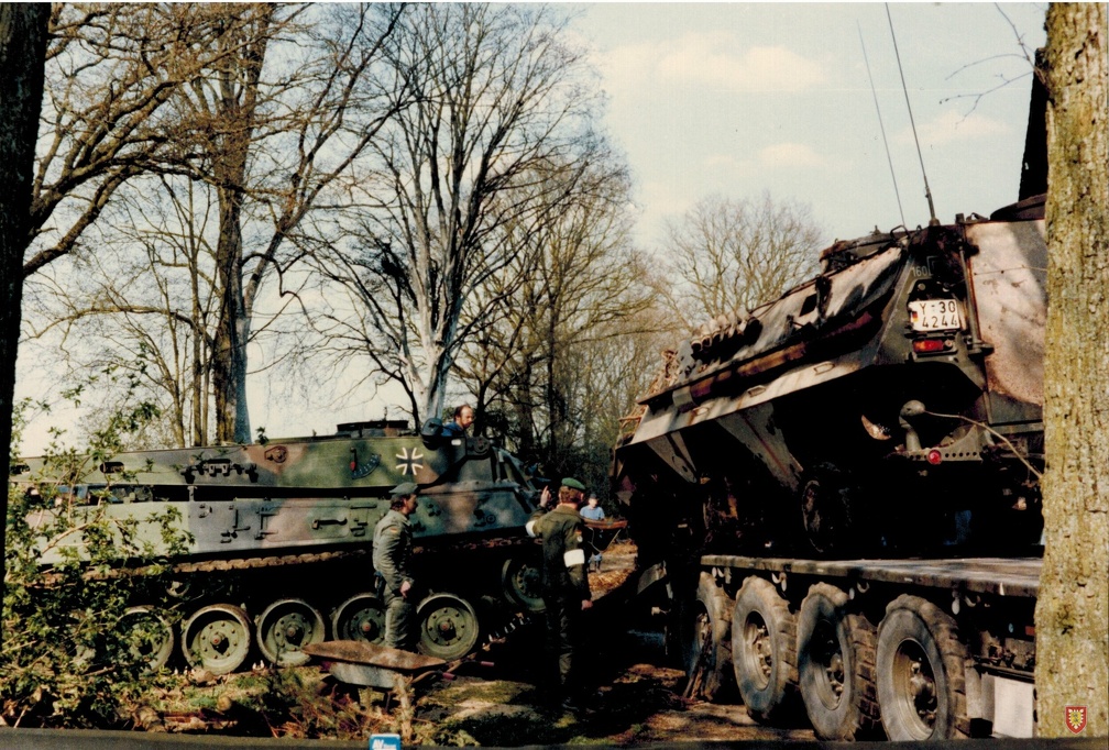 PzGrenBrig16 PzGrenBtl161 Sachsenwald Kaserne Wentorf 28.04.1988 Übung Hitzhusen Brandunglück 8