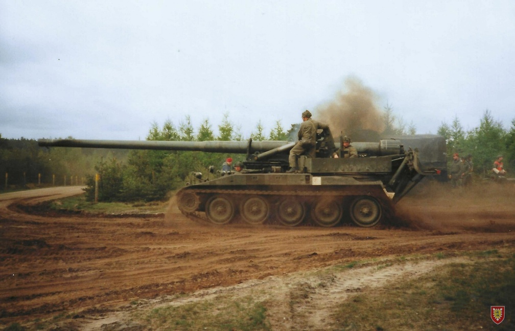 M107 beim Stellungswechsel 2