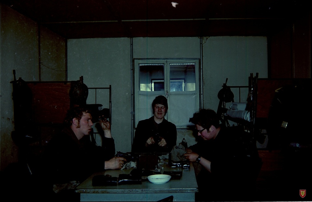 1971-03-xx Stammeinheit 1.177 Böhn Kaserne Hamburg Gefr. Arning, Gefr. Krey + Gefr. Prochocki Sollte Truppenübungsplatz Munster-Lager sein
