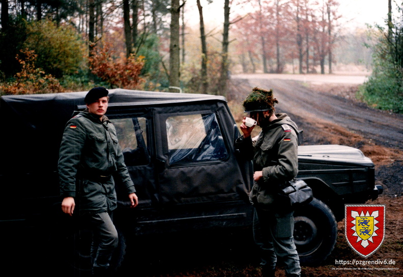 1987-11-07 - Rekrutenbesicitgung 3./PzBtl 181 - Station Tarnen