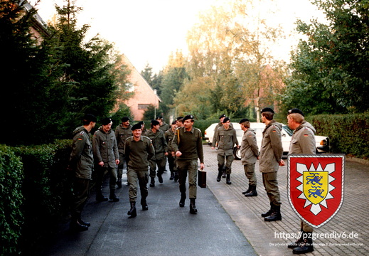 Verabschiiedung von Spieß HFw Haube und KpTrFhr OFw Horstmann