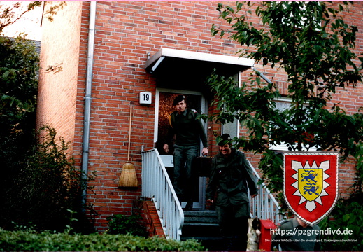 Verabschiiedung von Spieß HFw Haube und KpTrFhr OFw Horstmann